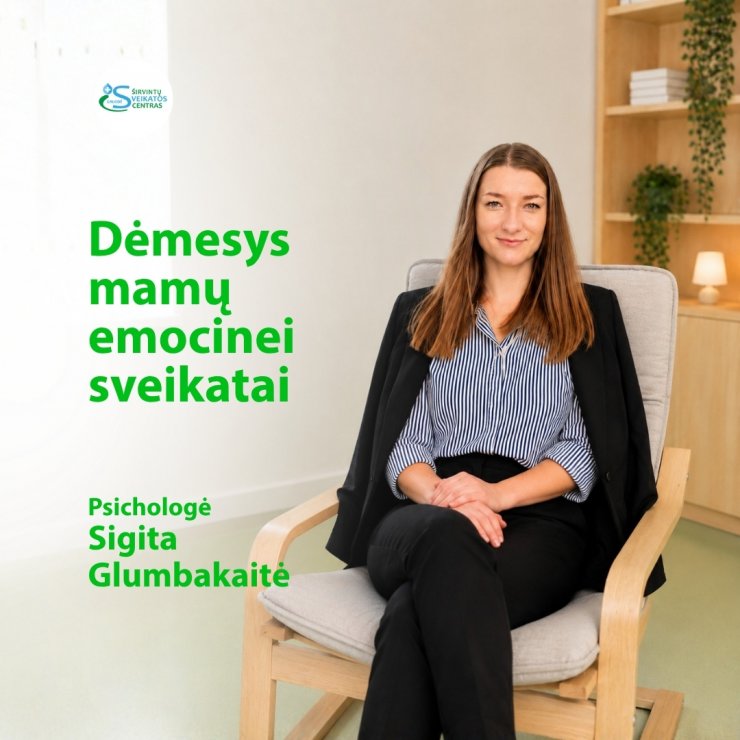 Dėmesys mamų emocinei sveikatai